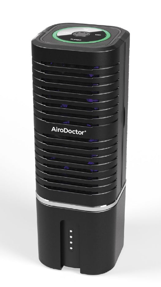Portable Air Purifier with UV-A LED Photocatalysis that Inactivates Viruses