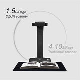 CZUR ET18 Pro Advanced Professional-Level Book & Document Scanner with Smart OCR for Mac and Windows, Patented Laser Auto-Flatten & Deskew Technology, Convert to PDF/Searchable PDF/Word/Tiff/Excel